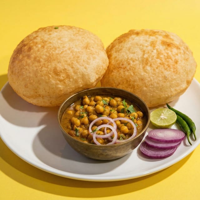 Irresistible Chole Bature.
