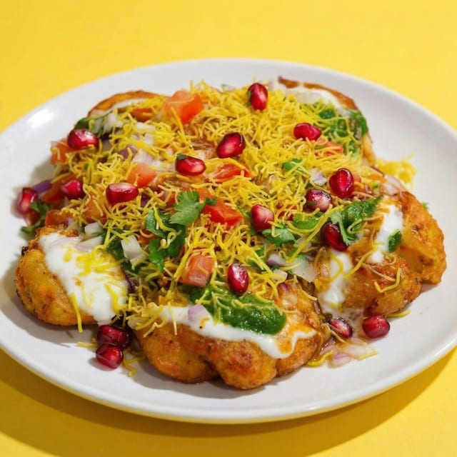 Shahi Kebab Tiki Chaat.