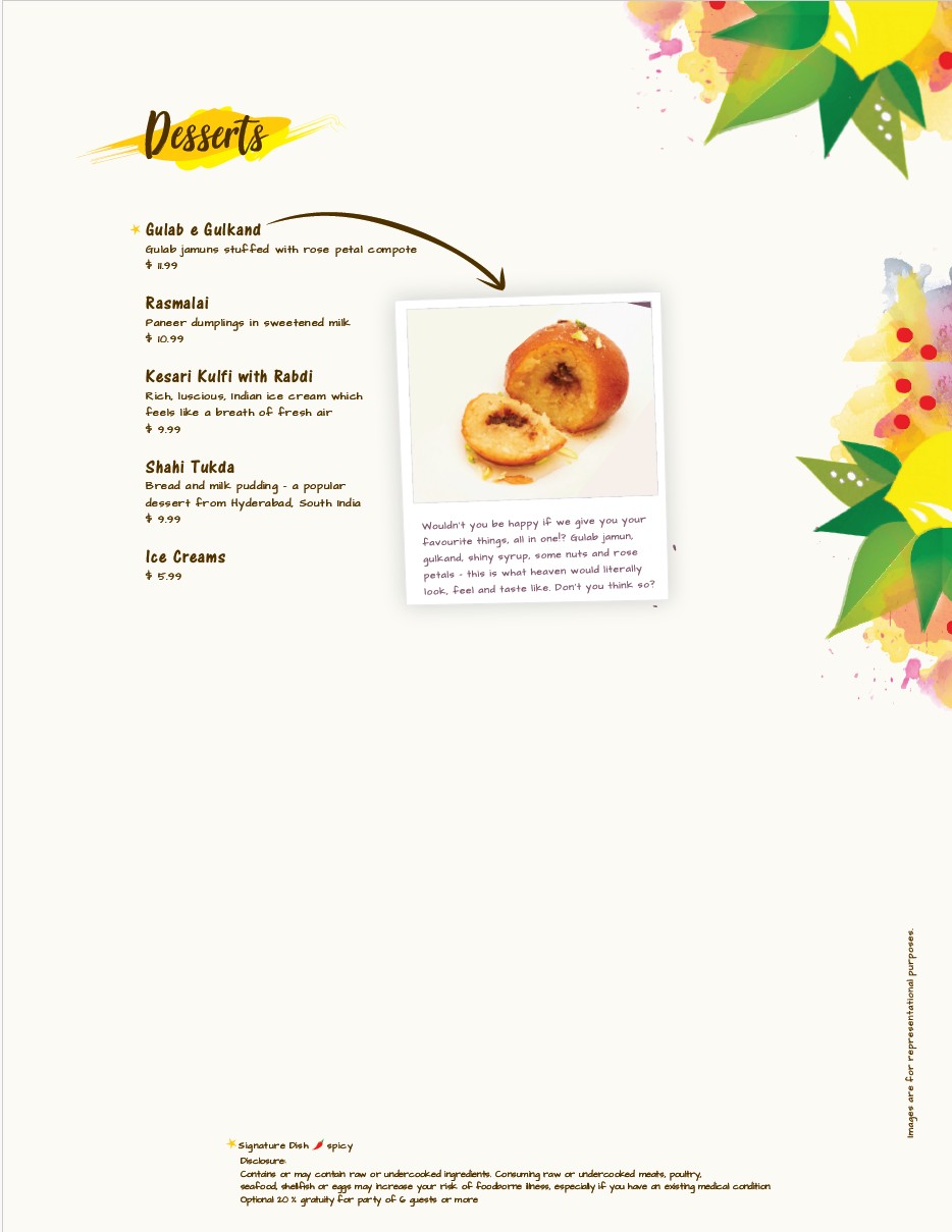 Menu page 11