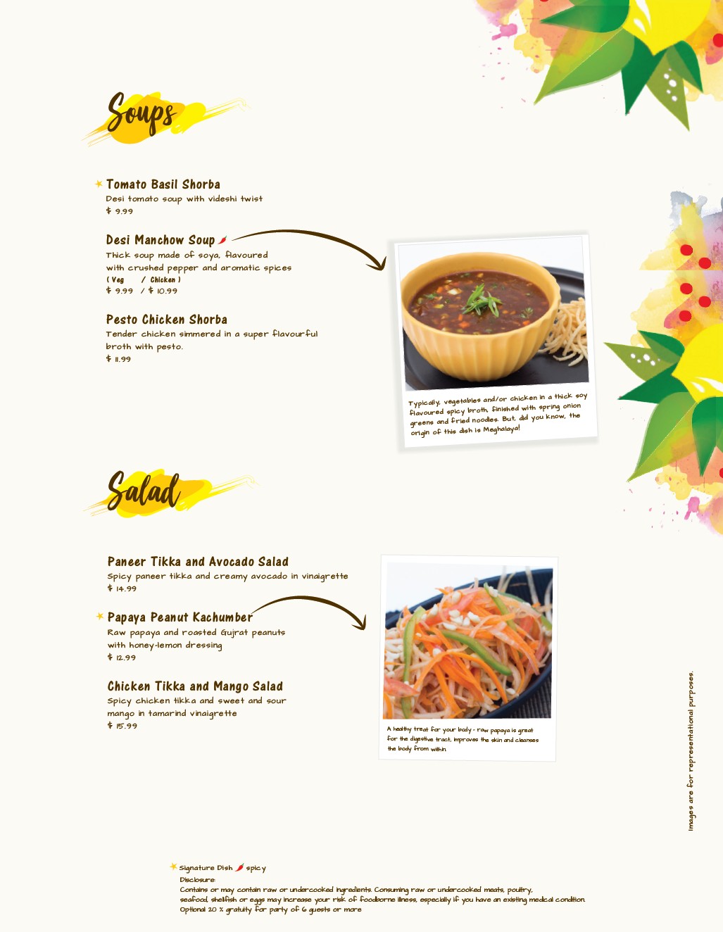 Menu page 2