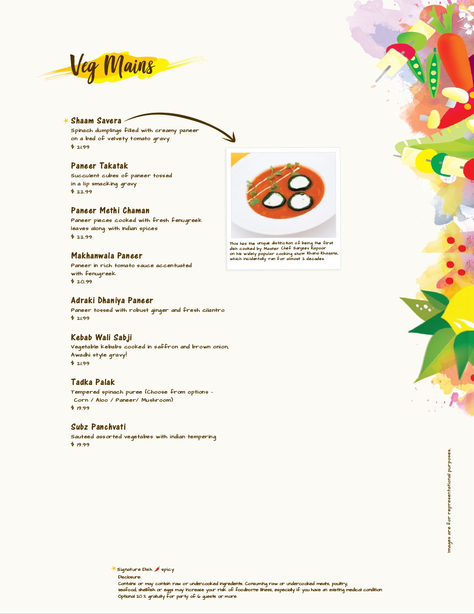 Menu page 6