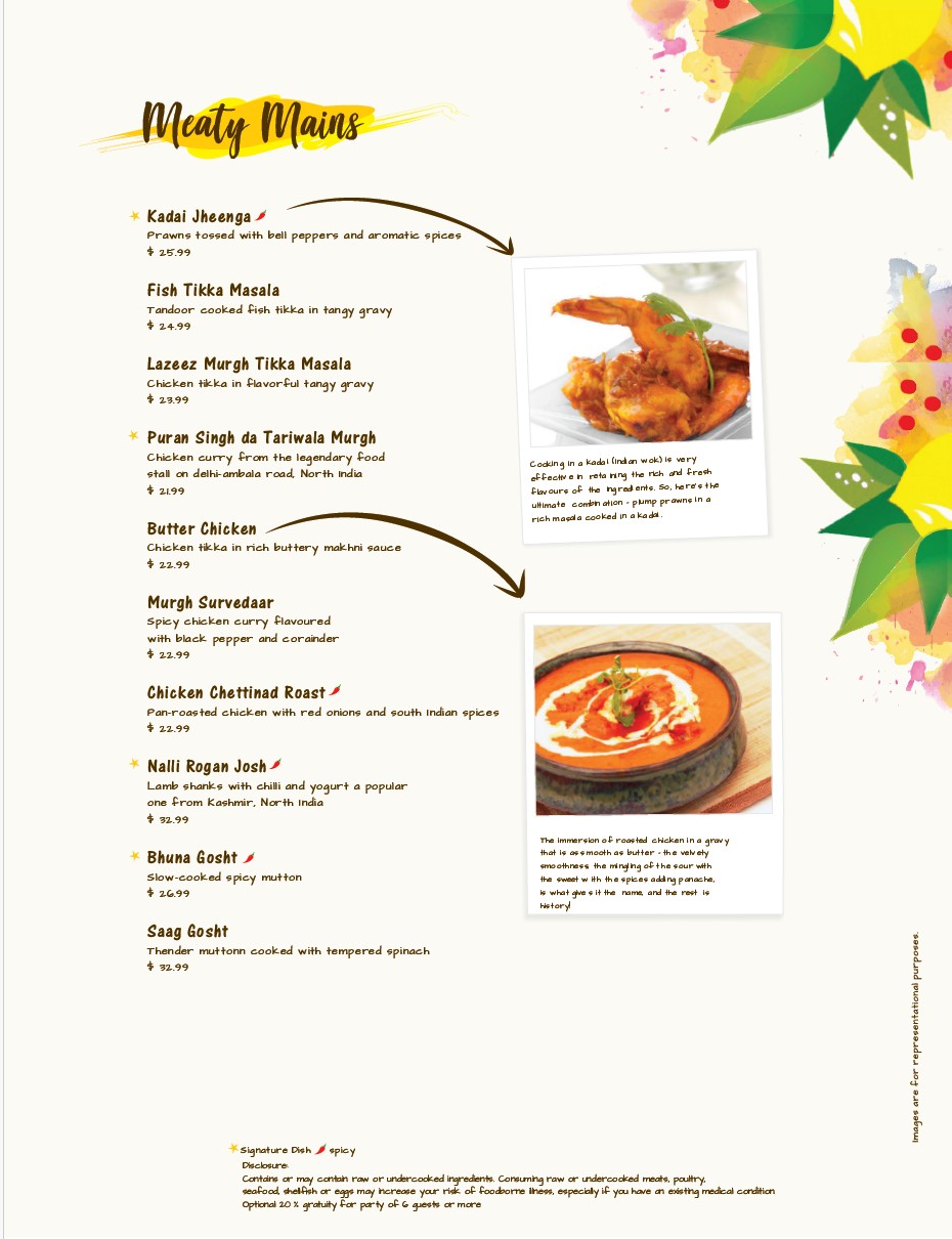 Menu page 8